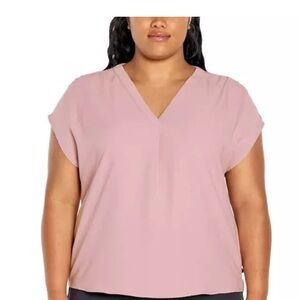 Banana Republic Ladies' Short Sleeve V-Neck Blouse